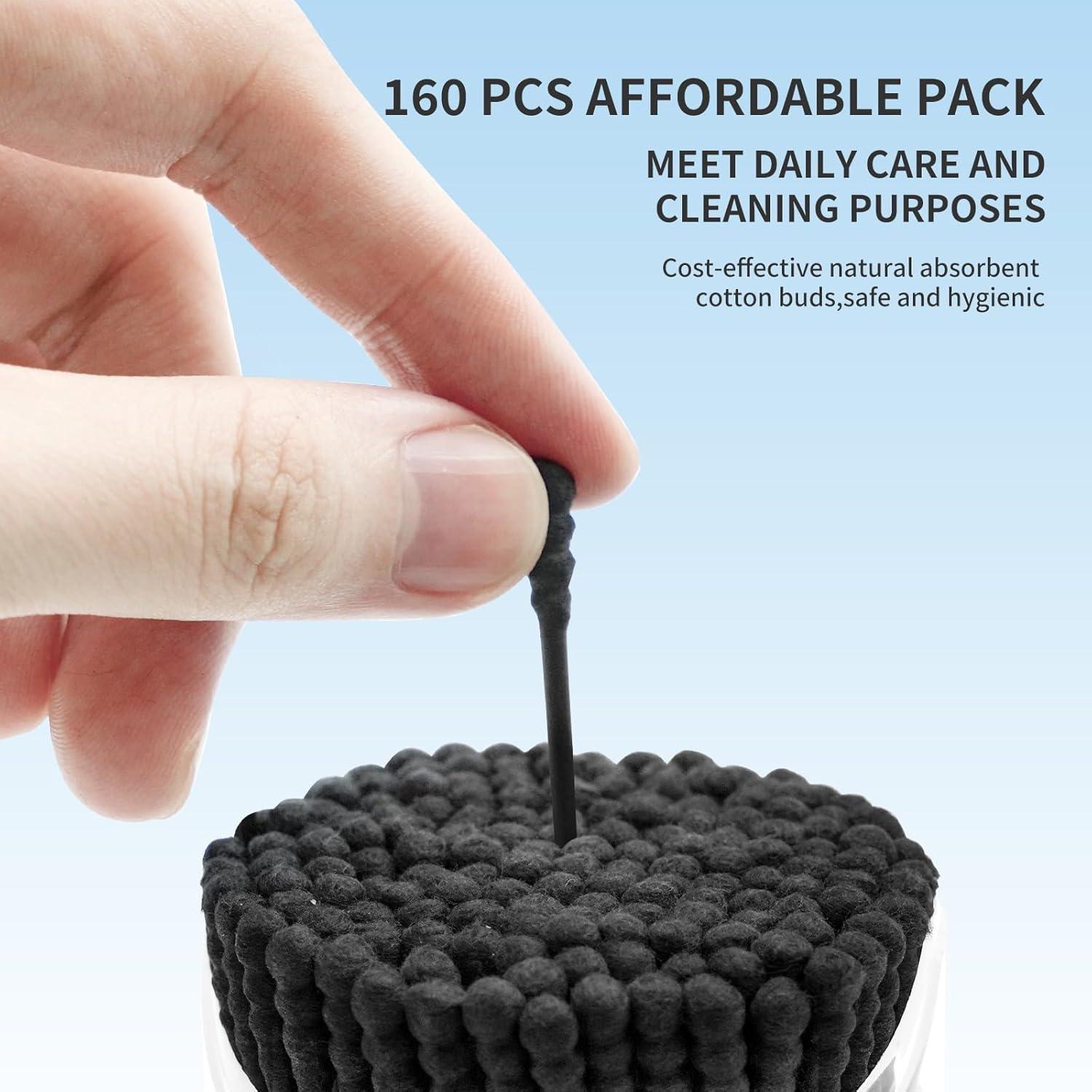 Hisopos Desechables T&K 160 Unidades Algodón Biodegradables