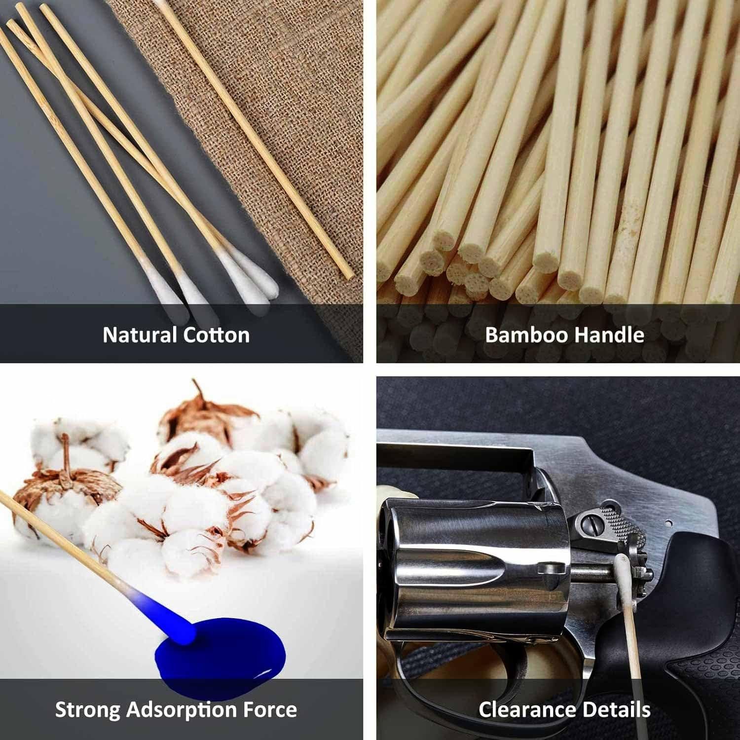 Bastones de Limpieza de Armas Miaozhun 500 PCS 15 cm Algodón