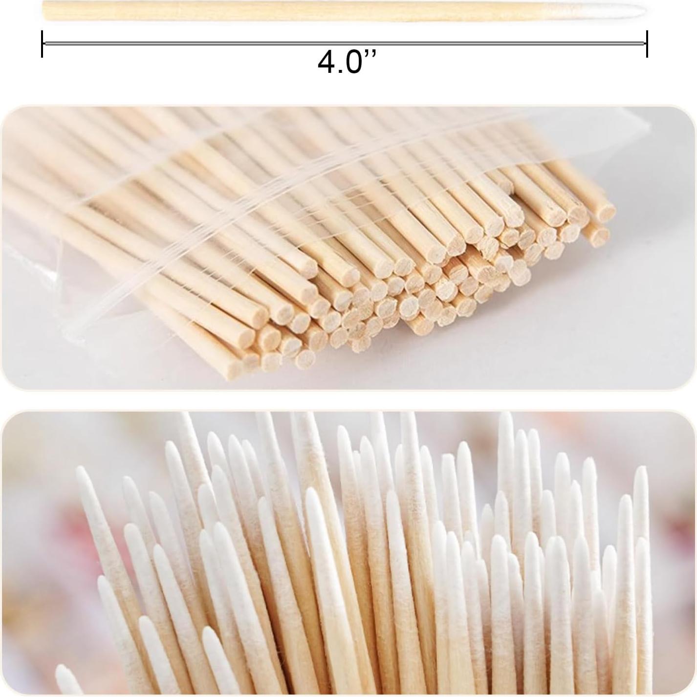 Bastones de Algodón Punta Fina Juxiamal 10cm 400pcs