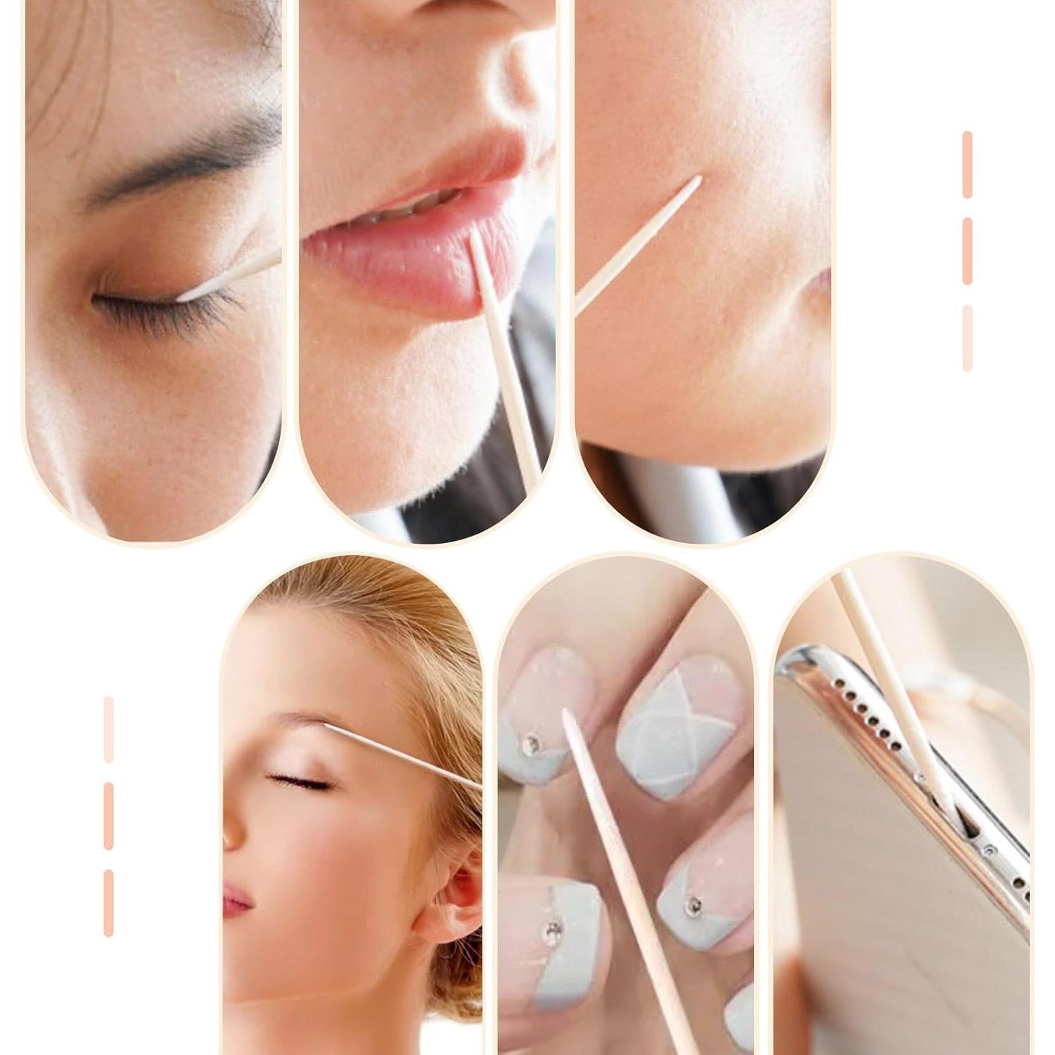 Bastones de Algodón Punta Fina Juxiamal 10cm 400pcs