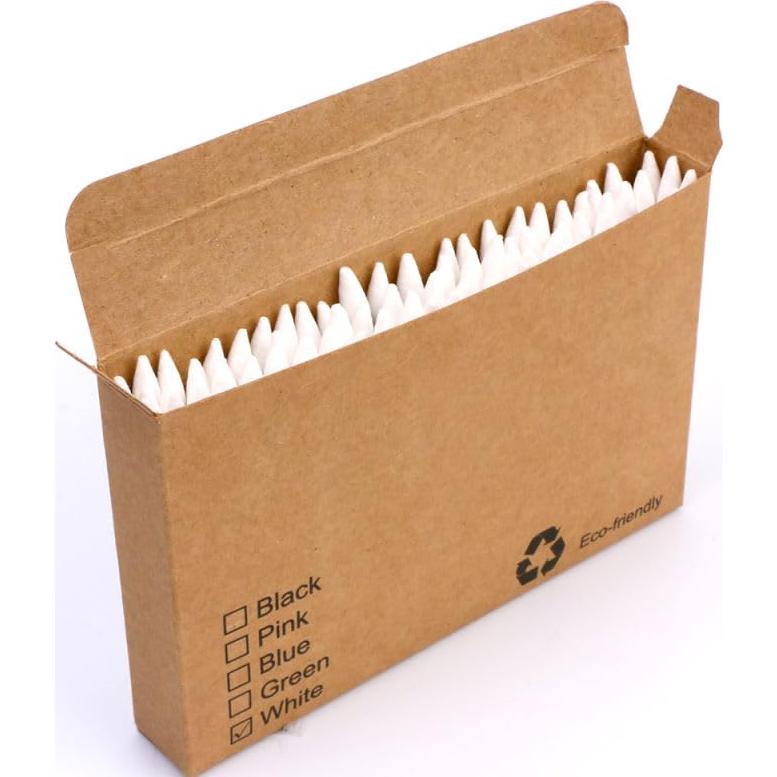 Hisopos de Algodón de Bambú Biodegradables - 100 Unidades