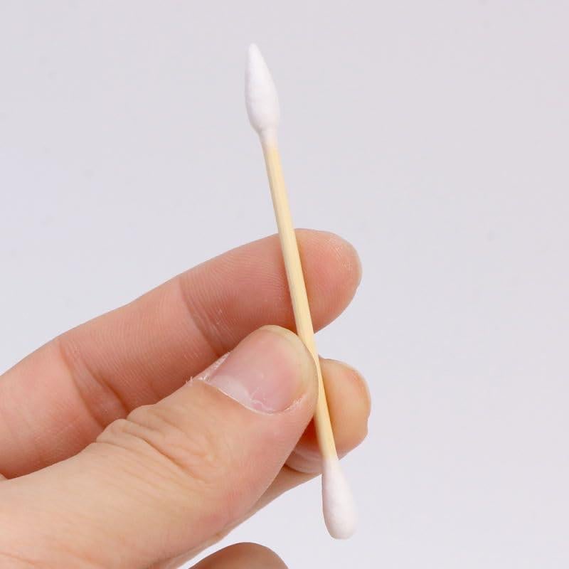 Hisopos de Algodón de Bambú Biodegradables - 100 Unidades