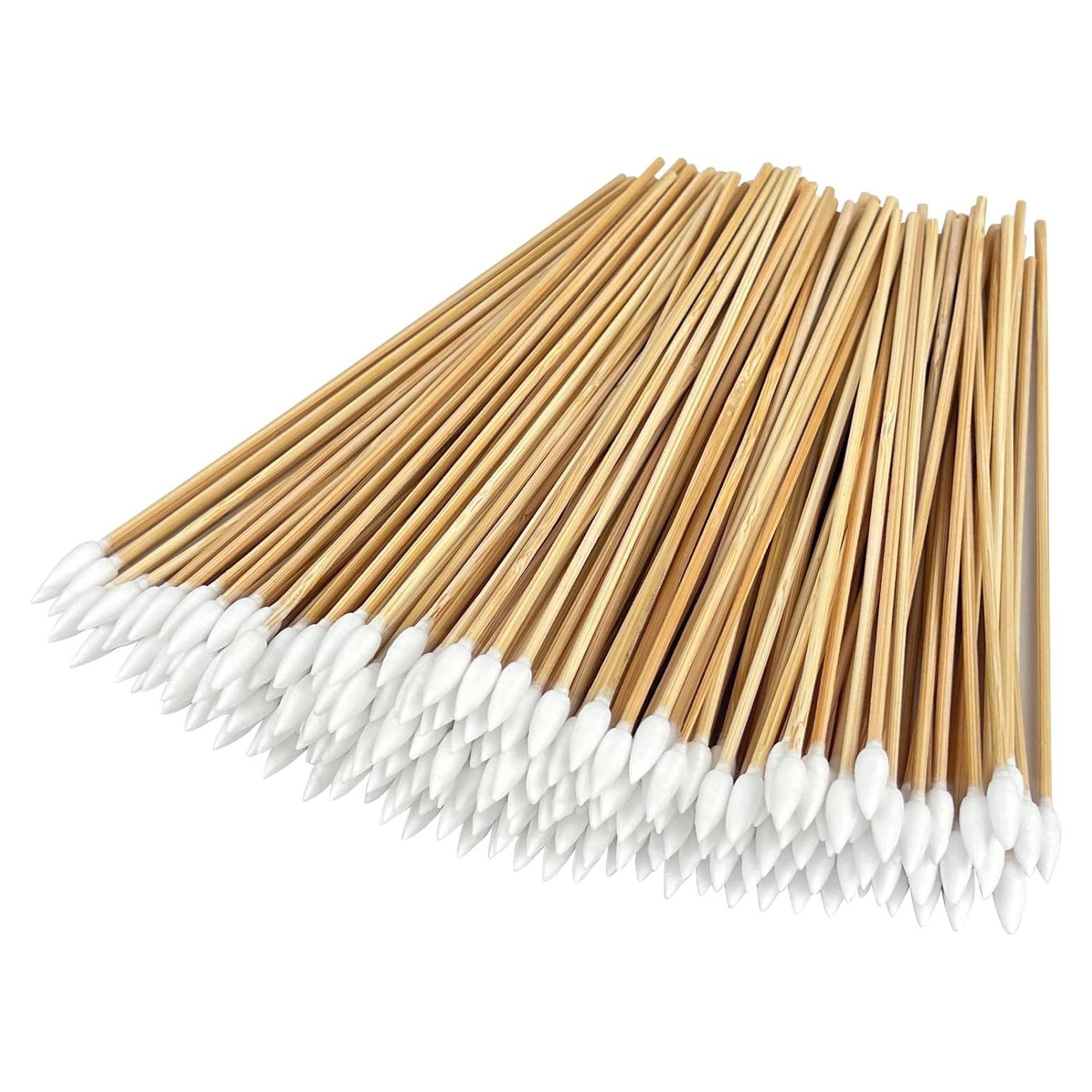 Hisopos de Algodón Garrelett 200 Puntas 15 cm para Limpieza