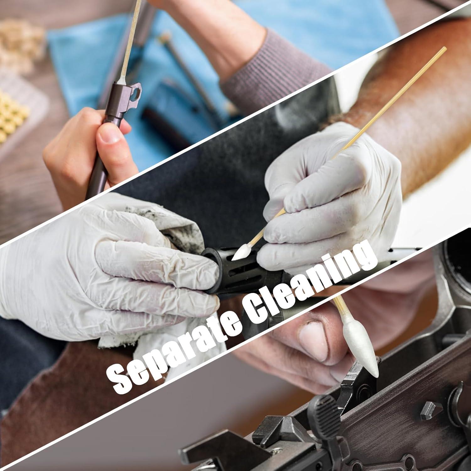 Hisopos de Algodón Garrelett 200 Puntas 15 cm para Limpieza