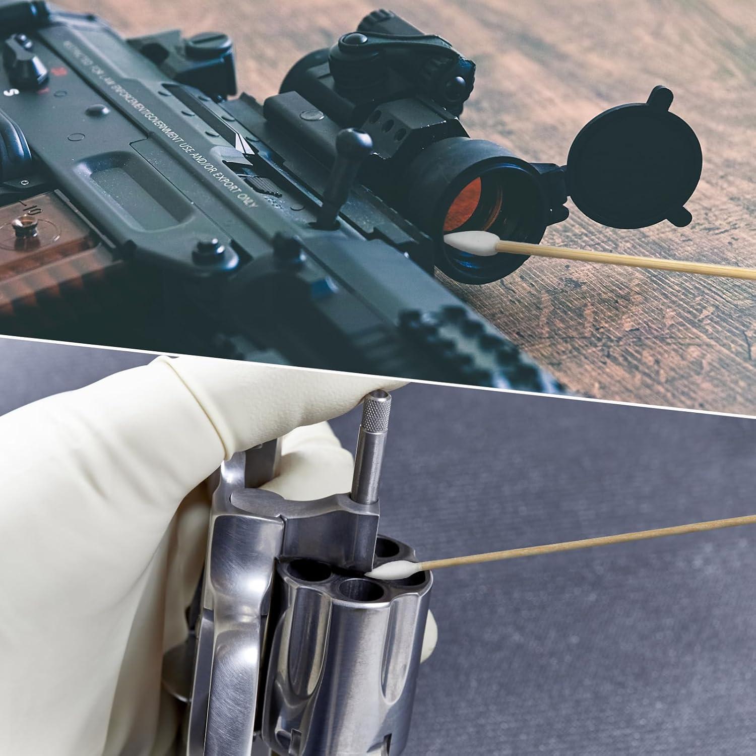 Hisopos de Algodón Garrelett 200 Puntas 15 cm para Limpieza