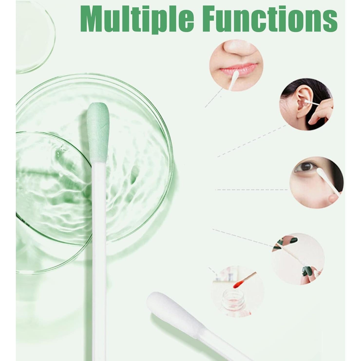 100 Bastones Desmaquillantes de Algodón Geodurn con Vitamina E
