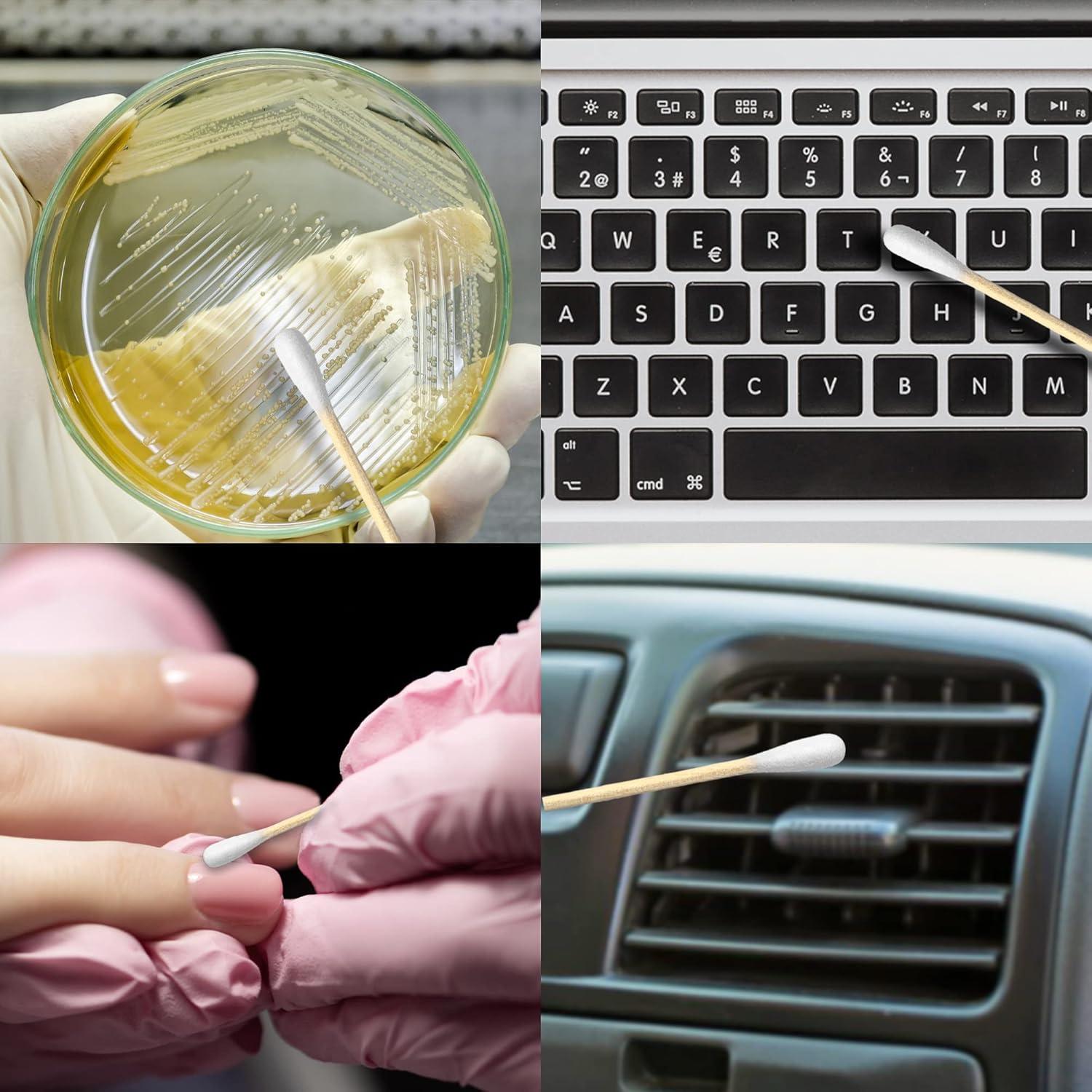 Bastoncillos de Algodón R-NEU 500 Unidades Doble Punta