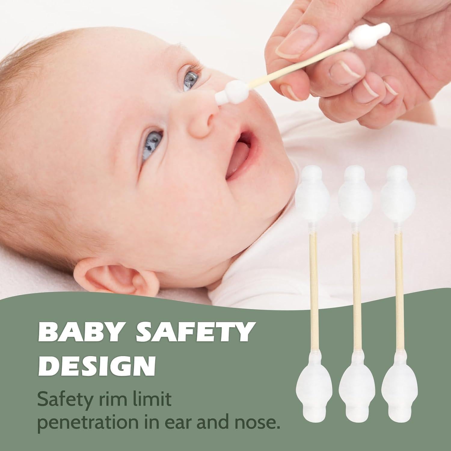 Hisopos de Algodón Ecológicos Isshah - 108 Unidades - Bambú