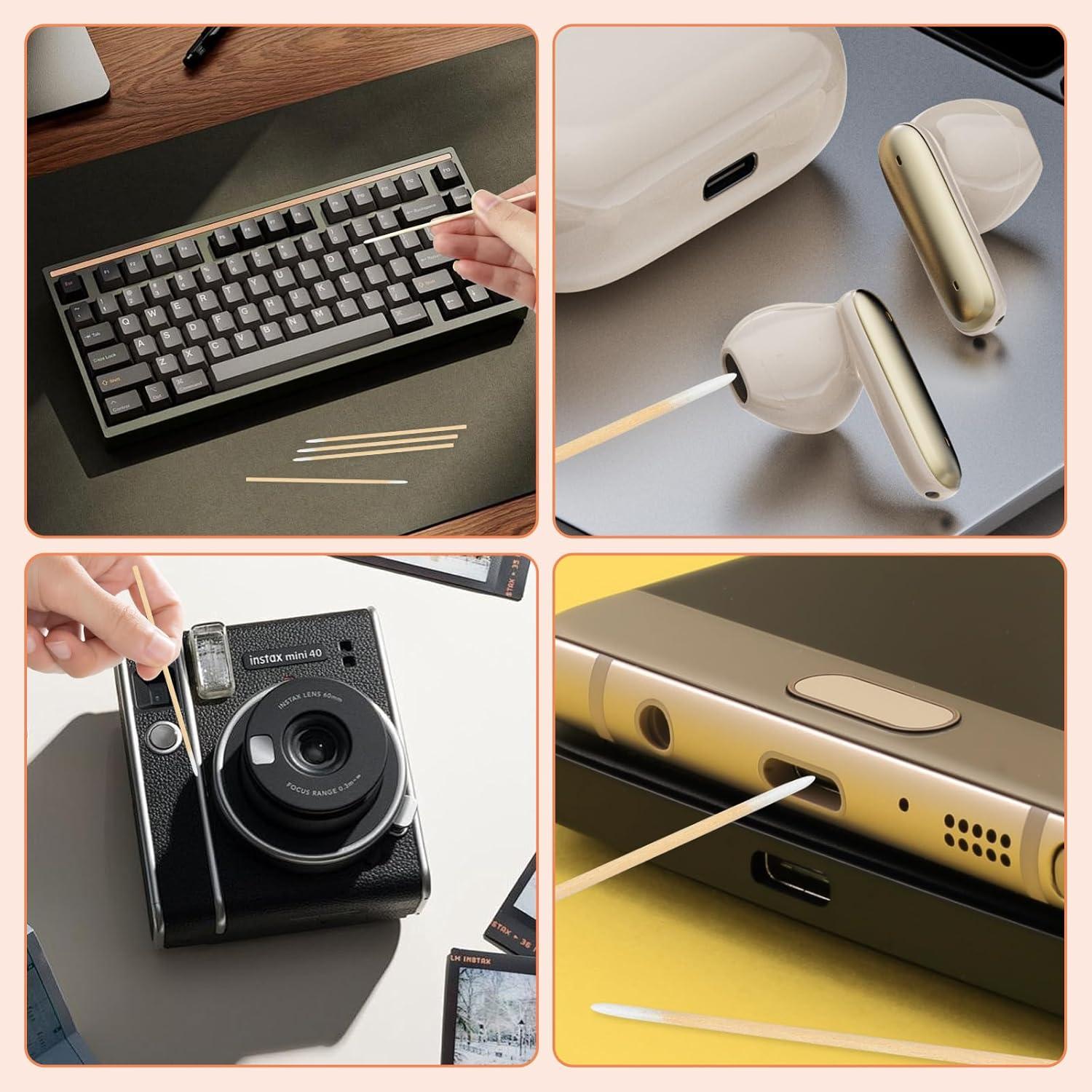 Bastoncillos de Algodón de Precisión WYKOO 1600pcs 10cm