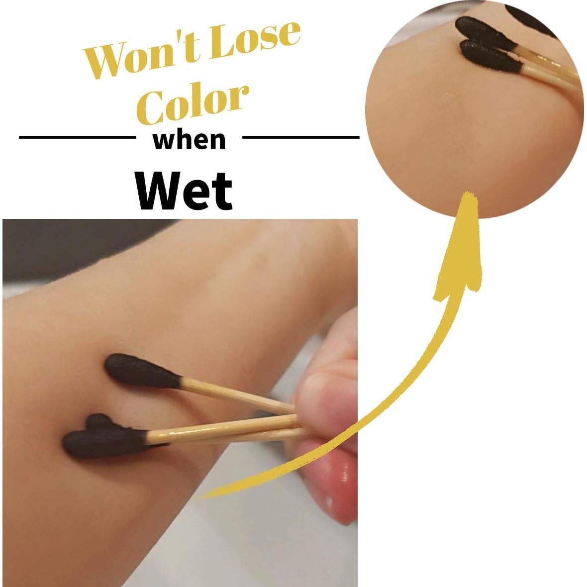 Hisopos de Algodón FANPOI 200pcs Biodegradables Rosa