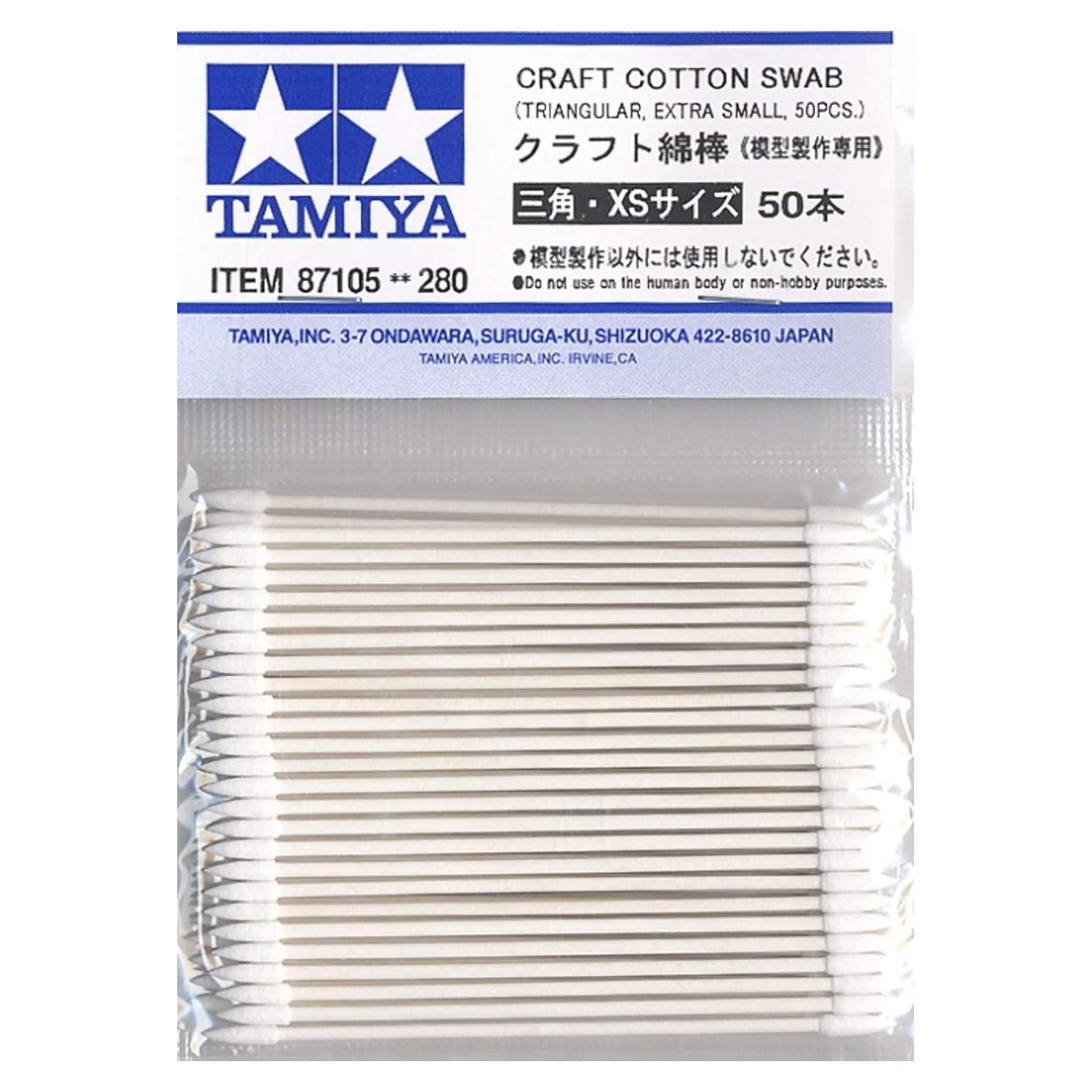 Hisopos de Algodón para Manualidades Tamiya 50 Piezas Triangular