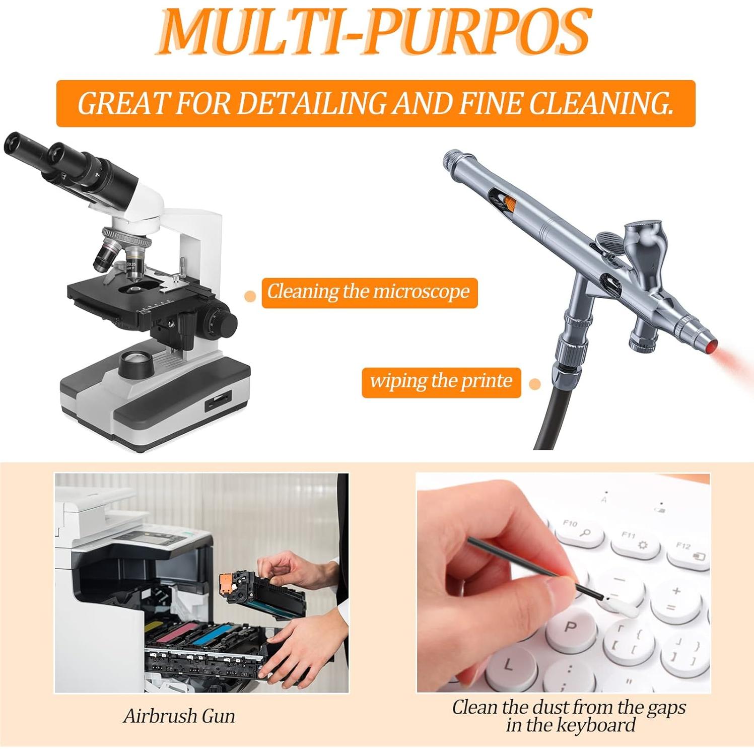 Bastones de Limpieza de Espuma Zhengmy 500 Piezas 9.3 cm