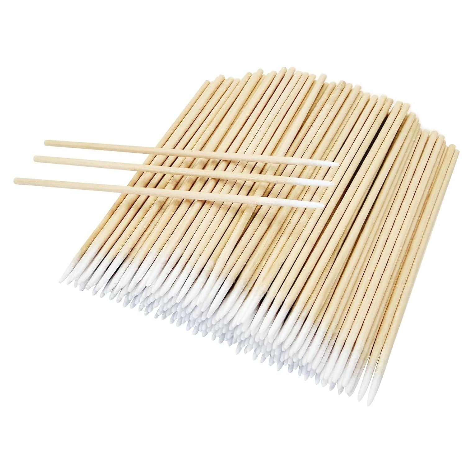 200 Hisopos de Algodón Puntiagudos Garrelett - Precisión para Uñas y Maquillaje