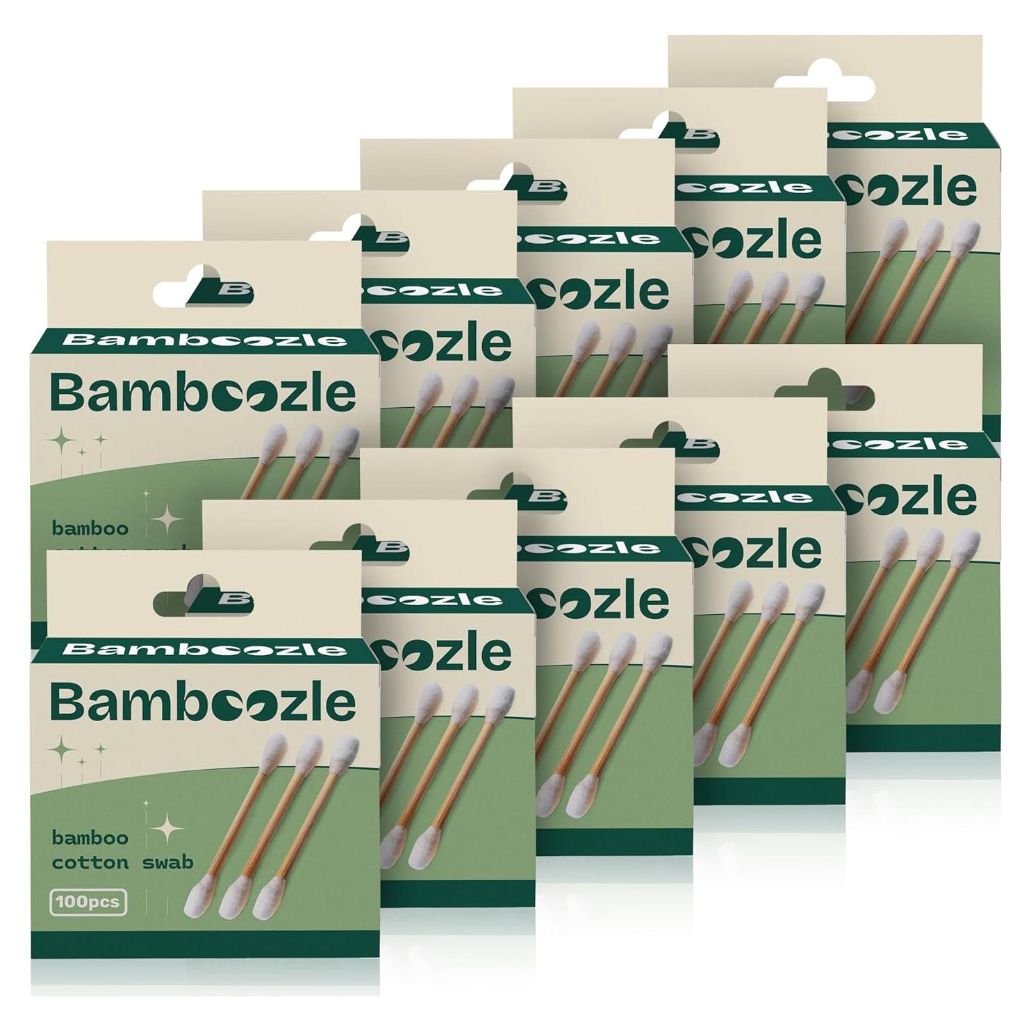 Bastones de Algodón de Bambú Ecológicos Bamboozle 1000 Piezas