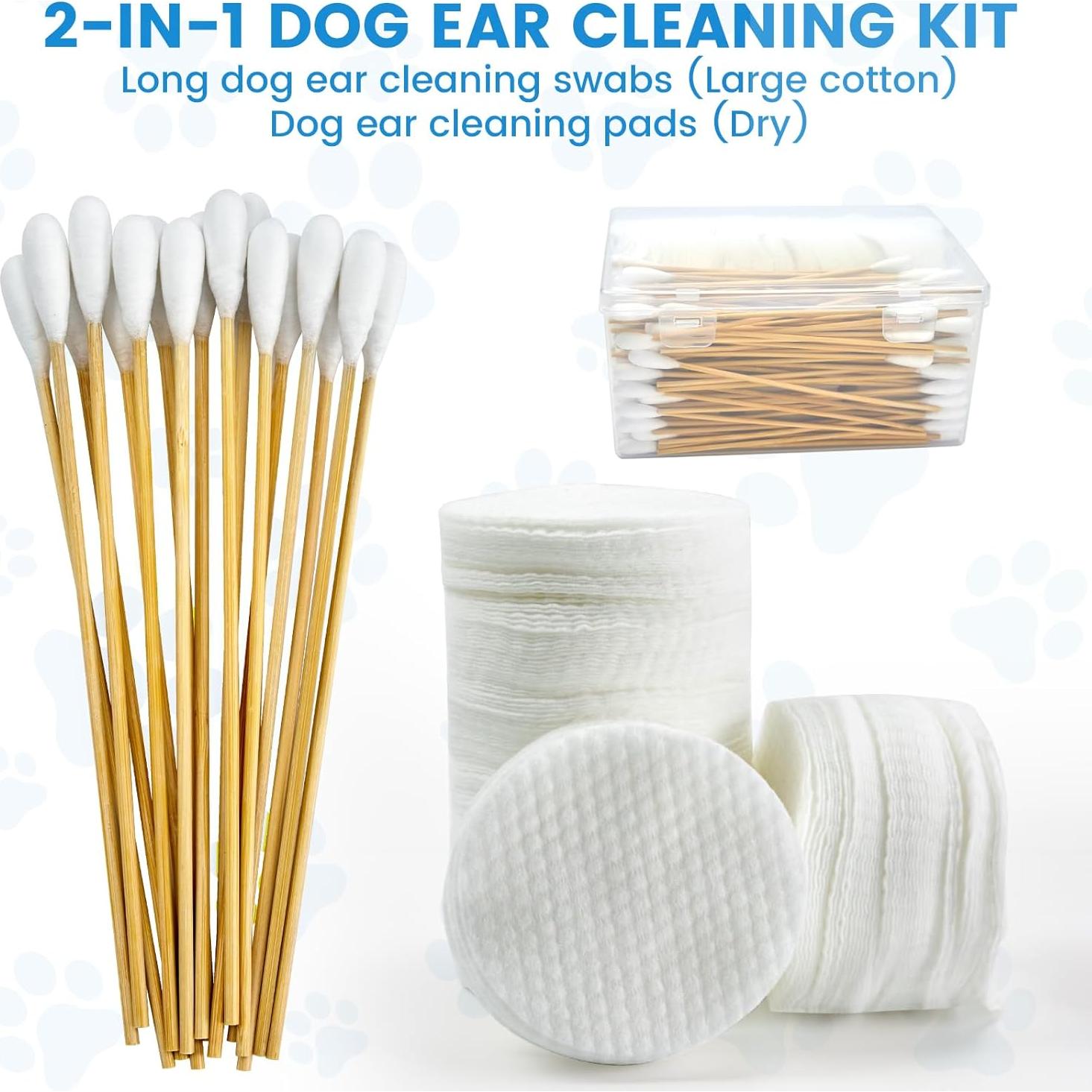 Kit de Limpieza de Oídos para Perros Youchuanghui 450 Piezas