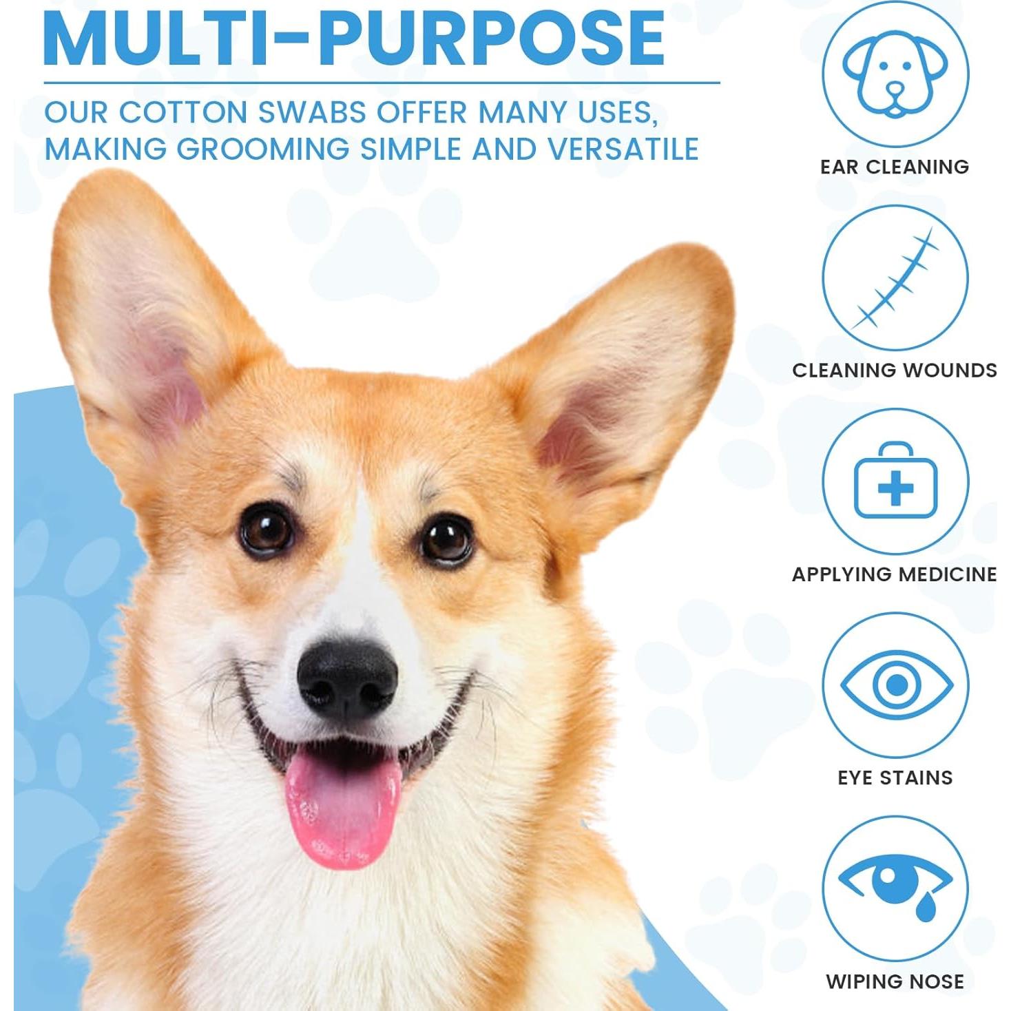 Kit de Limpieza de Oídos para Perros Youchuanghui 450 Piezas