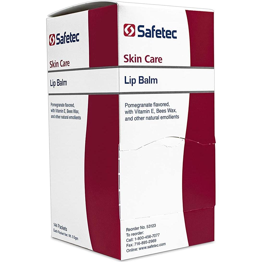 Bálsamo Labial Safetec Sabor Granada 144 Unidades Hidratante