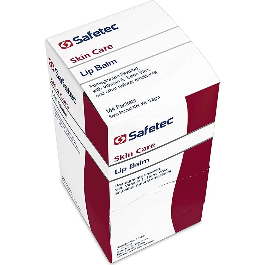 Bálsamo Labial Safetec Sabor Granada 144 Unidades Hidratante