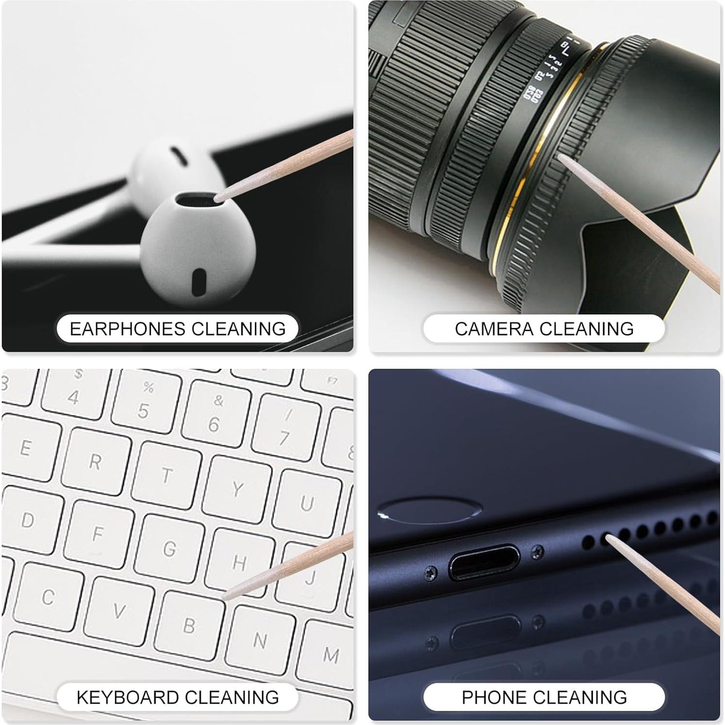 200 Hisopos de Algodón Punta Afilada SUTOKAKA 6.78 cm