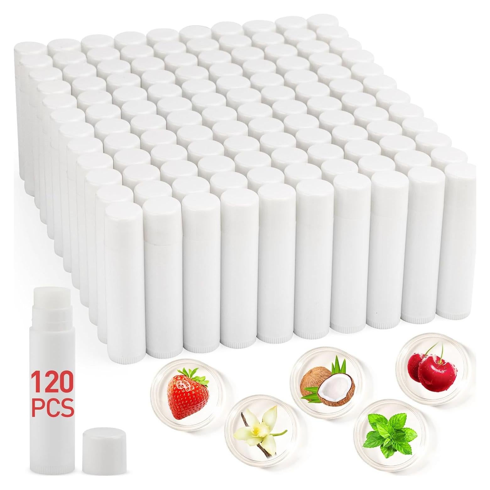 Paquete de 120 Balsamos Labiales Naturales Sin Etiqueta