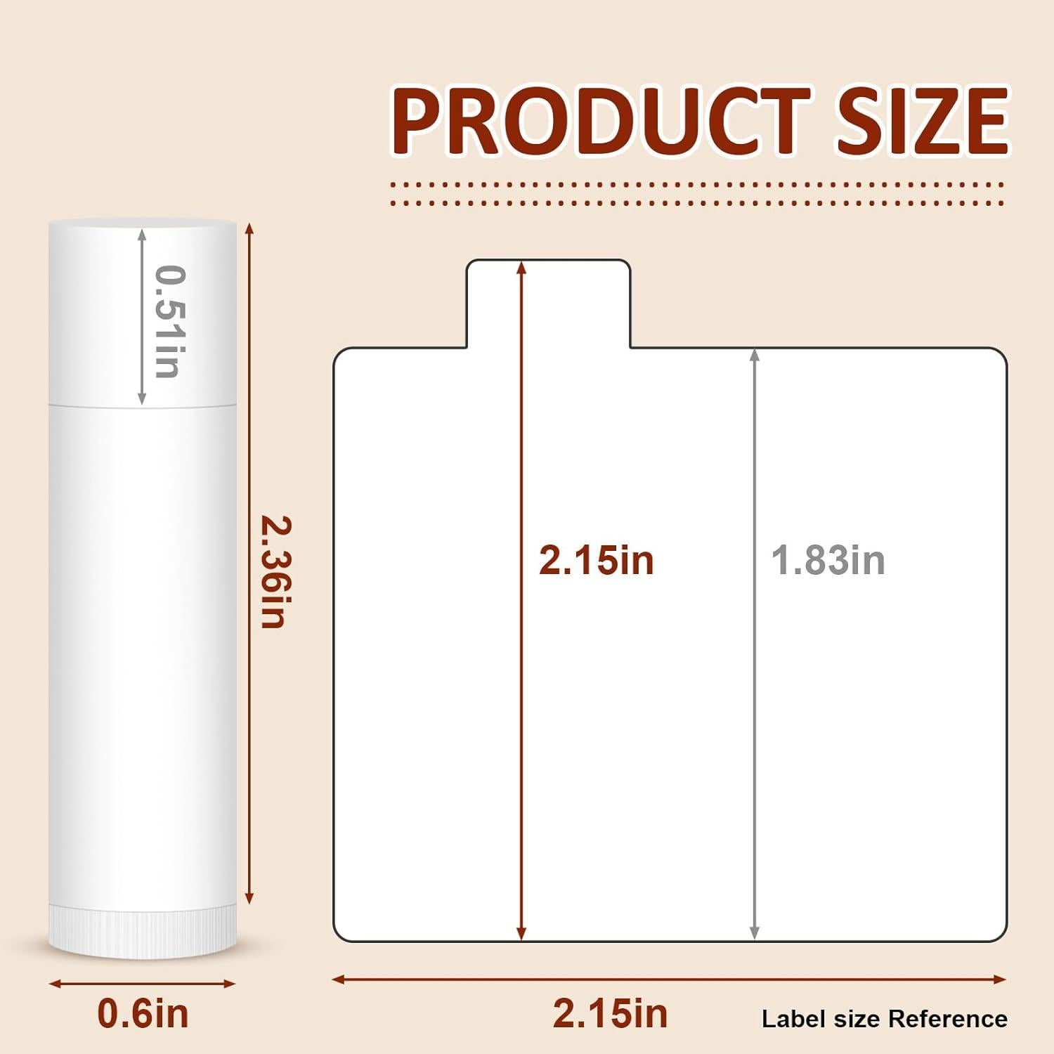 Paquete de 120 Balsamos Labiales Naturales Sin Etiqueta