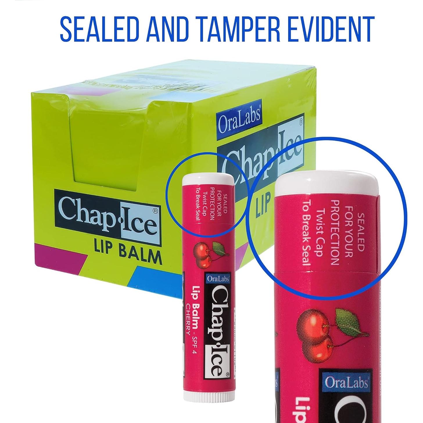 Bálsamo Labial Chap-Ice SPF-15 - 24 Barras Surtidas 4.25g