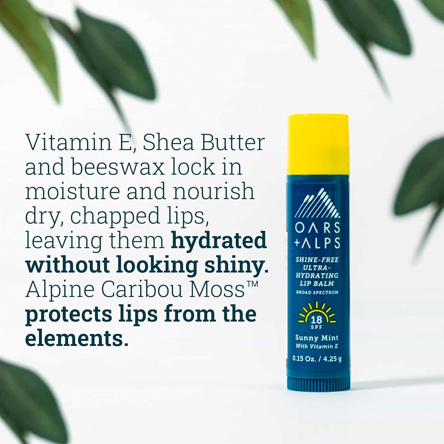 Protector Solar Labial Oars + Alps SPF 18, 3 Balsamos Hidratantes