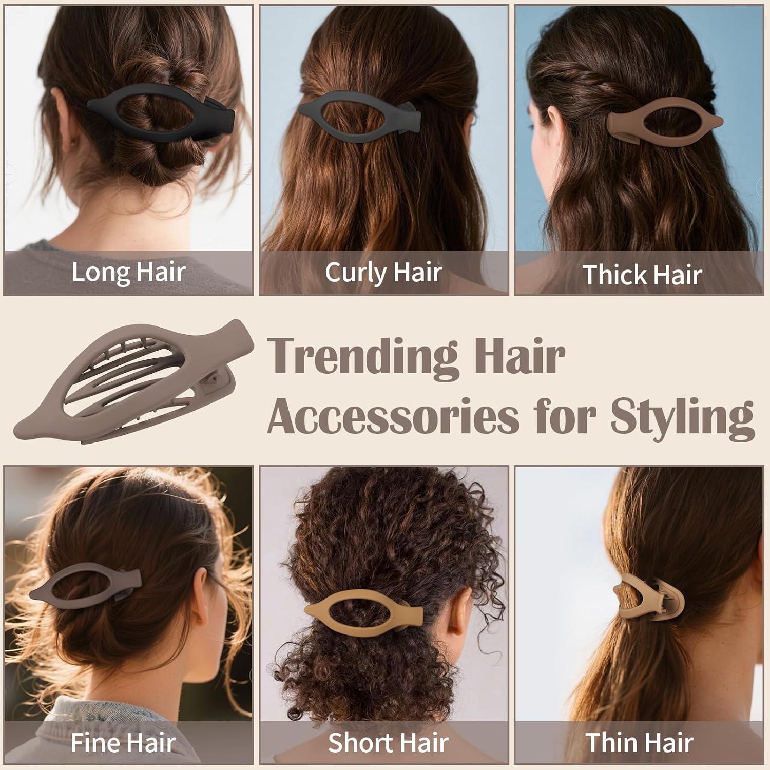 Paquete de 9 Clips de Pelo Planos Mandydov - Multicolor