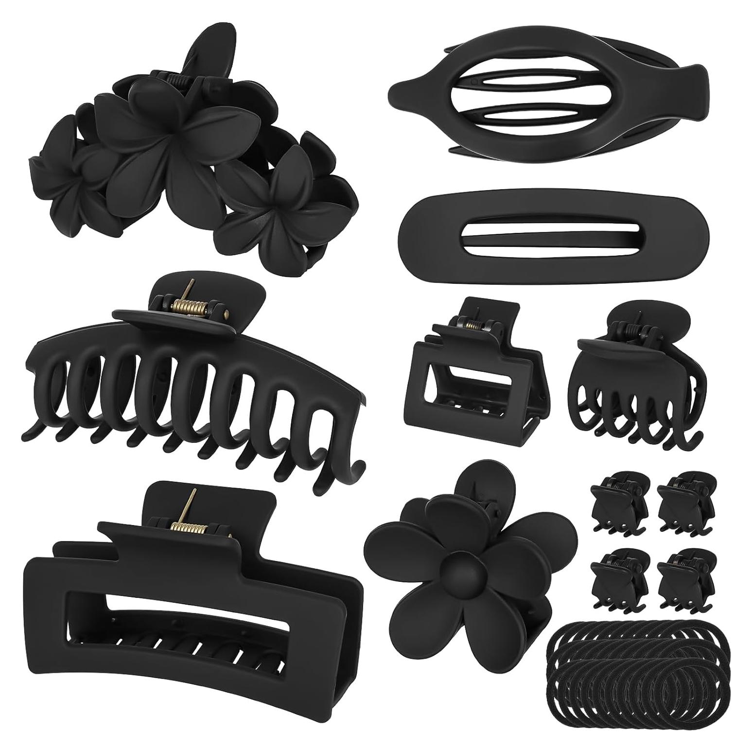 Set de Pinzas para Cabello ZCLRUIQI - 12 Piezas Antideslizantes