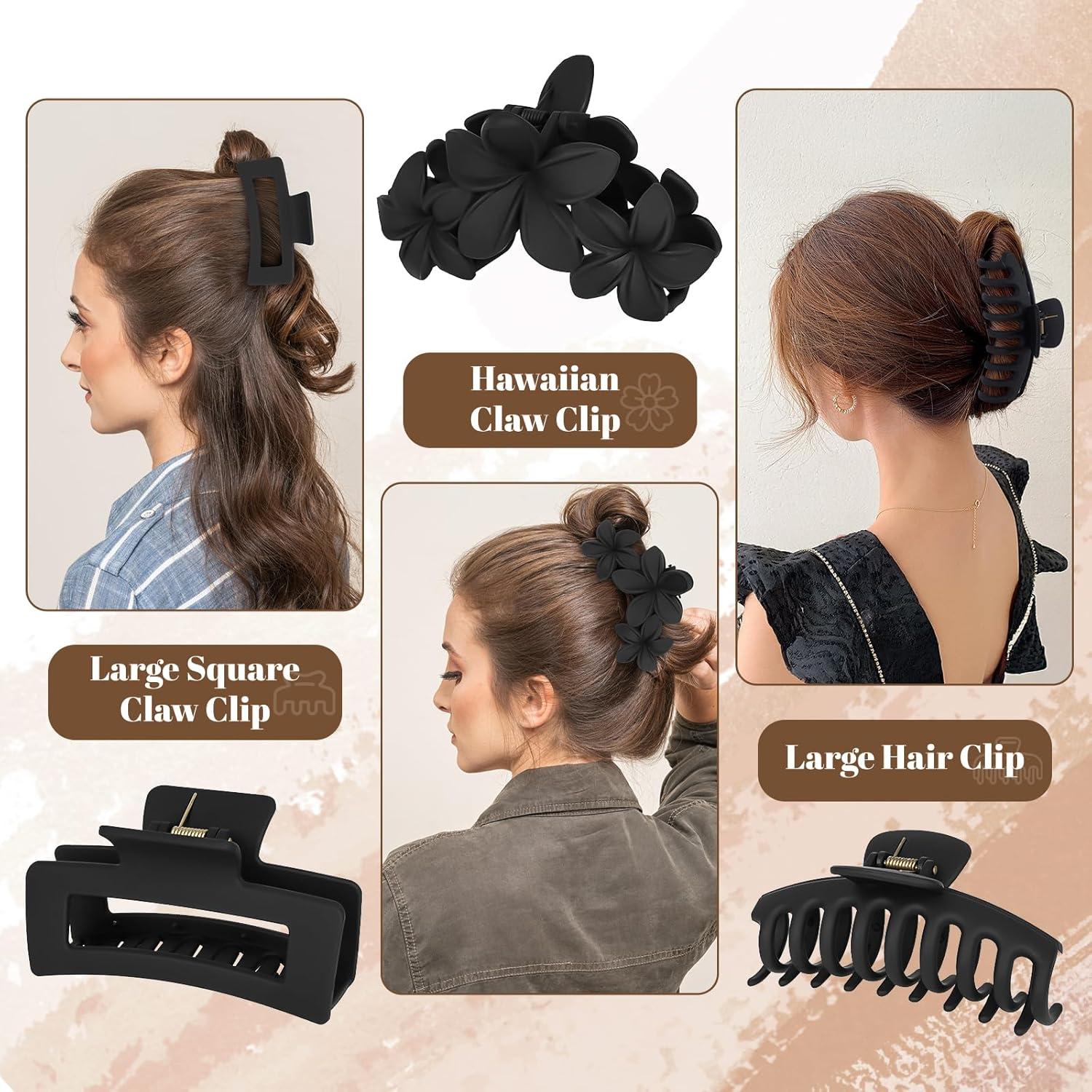 Set de Pinzas para Cabello ZCLRUIQI - 12 Piezas Antideslizantes