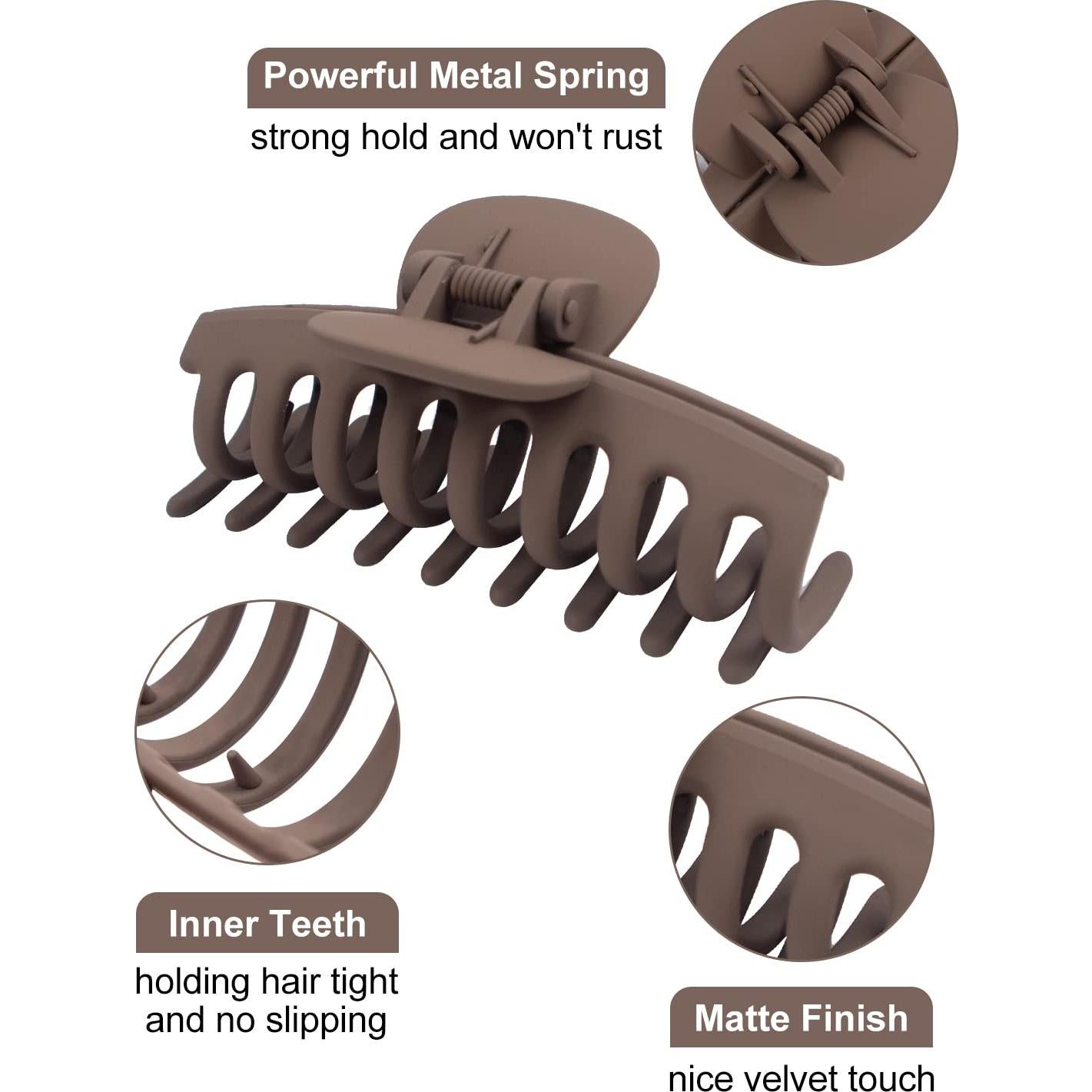 Clip para el Cabello MAORULU 8.9 cm - 6 Unidades Multicolor