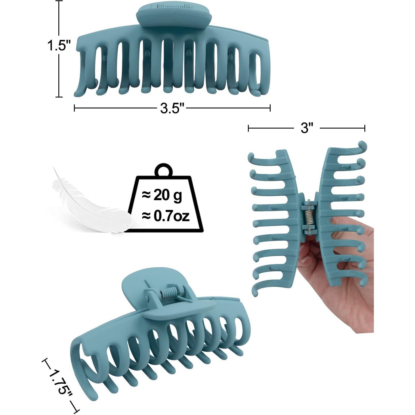 Clip para el Cabello MAORULU 8.9 cm - 6 Unidades Multicolor