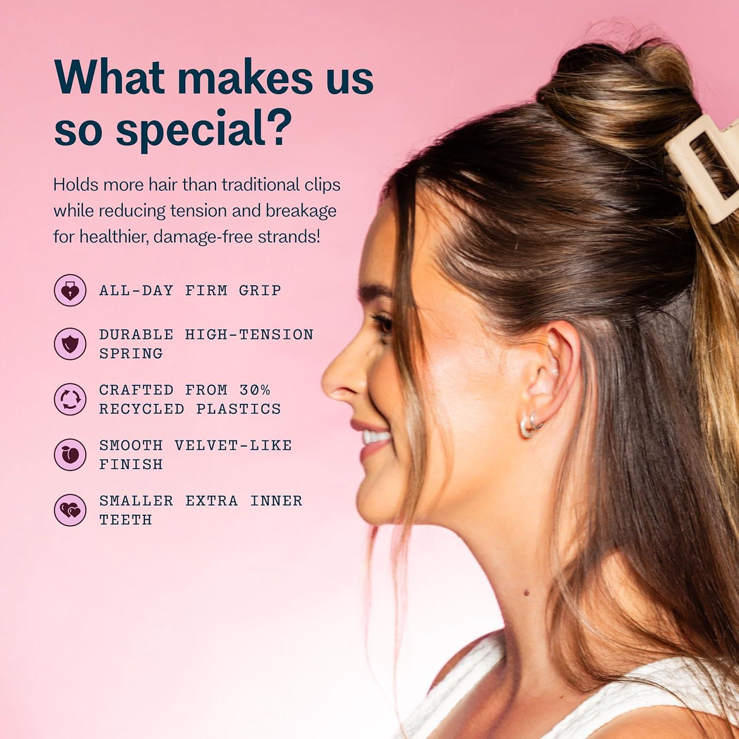 Clip de Agarre Extra Gimme Beauty para Cabello Fino - Negro