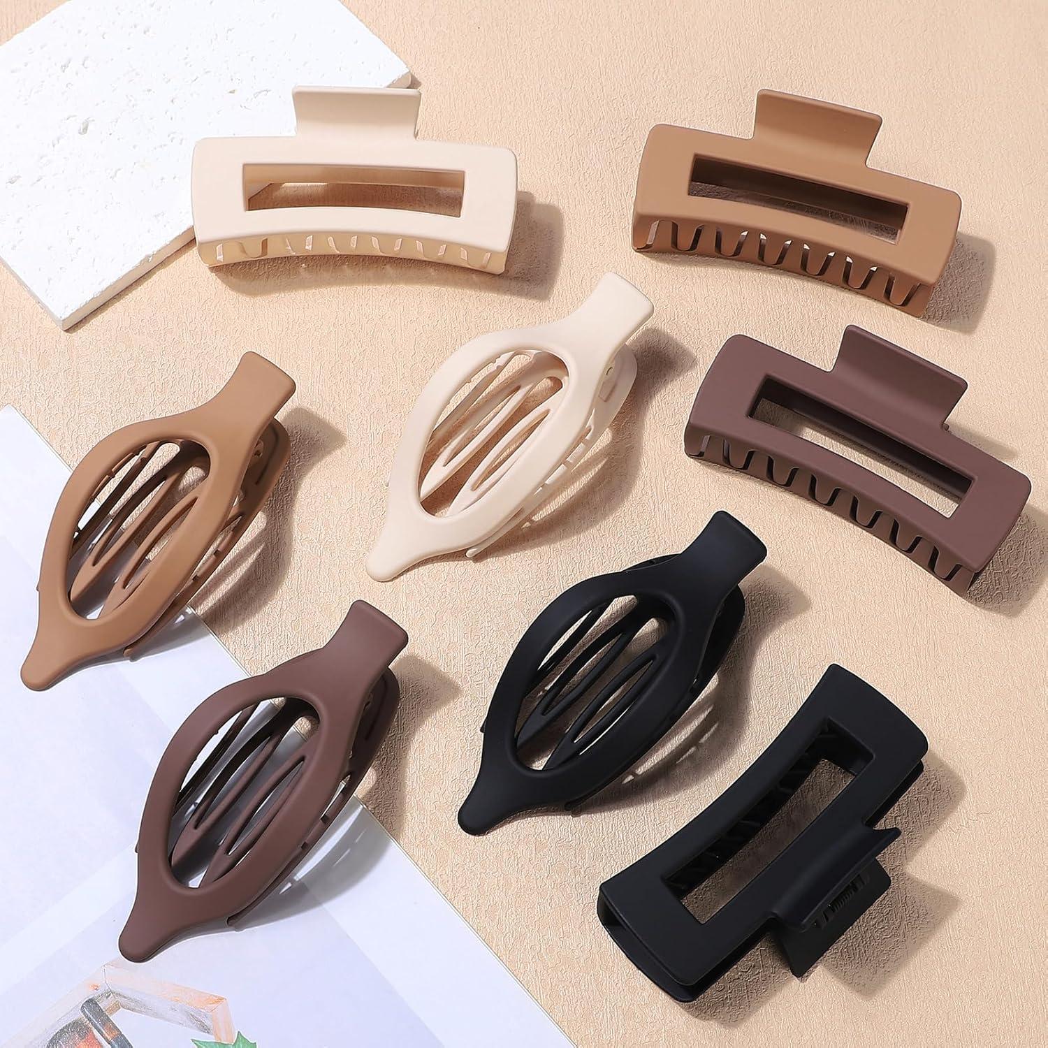 Pinzas para el cabello CHANDAT 8 piezas surtidas 10.9x5.8 cm