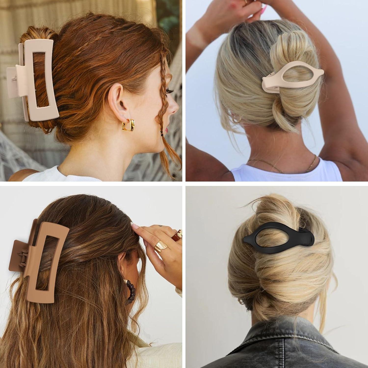 Pinzas para el cabello CHANDAT 8 piezas surtidas 10.9x5.8 cm