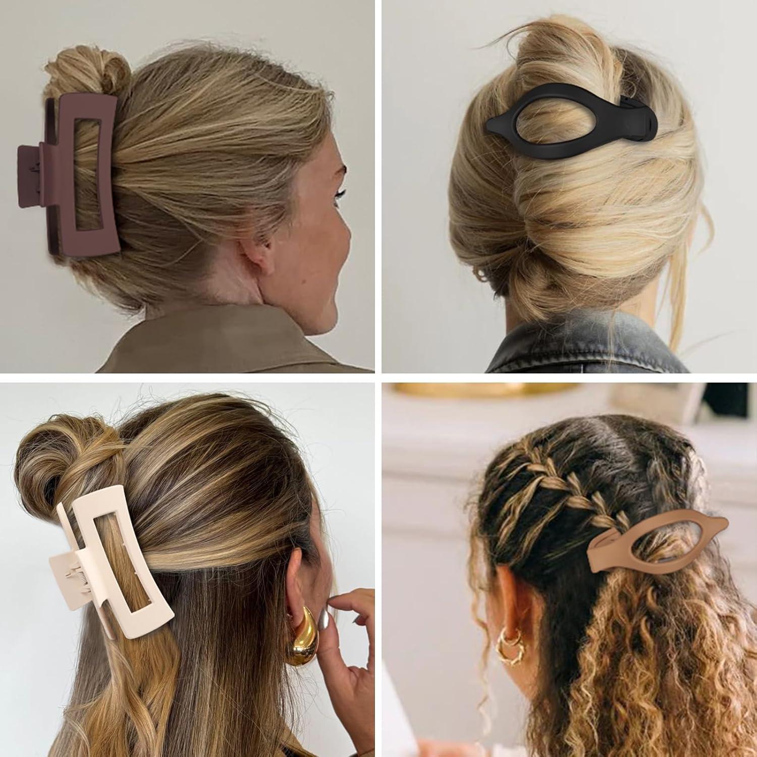 Pinzas para el cabello CHANDAT 8 piezas surtidas 10.9x5.8 cm