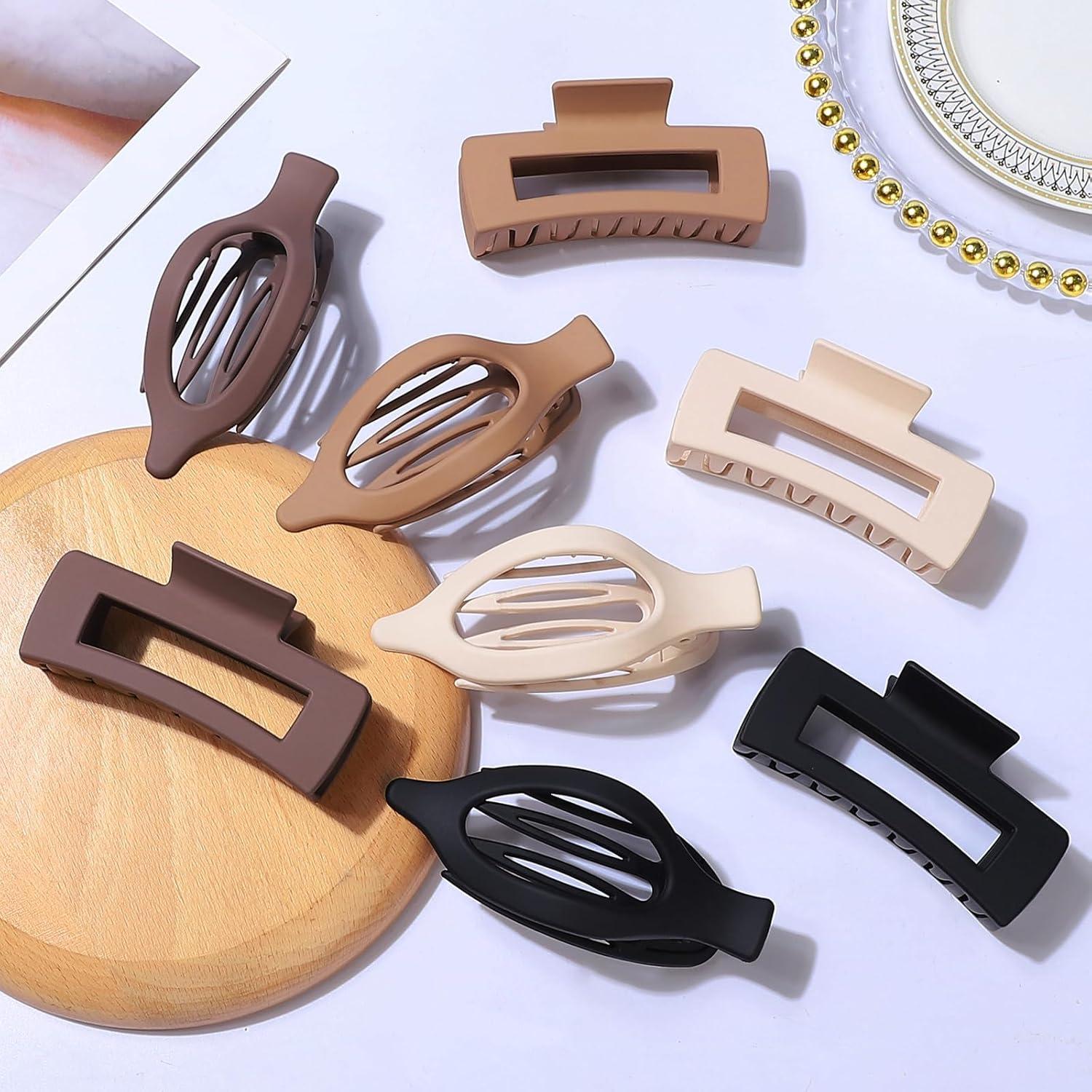 Pinzas para el cabello CHANDAT 8 piezas surtidas 10.9x5.8 cm