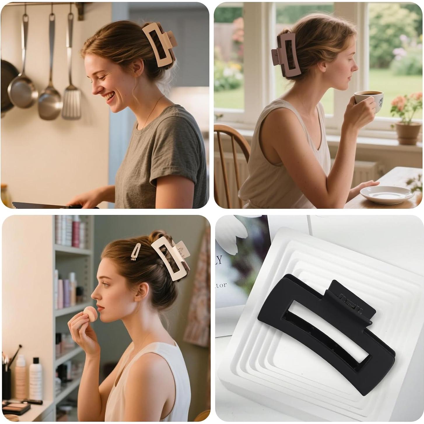 Pinzas para el cabello CHANDAT 8 piezas surtidas 10.9x5.8 cm