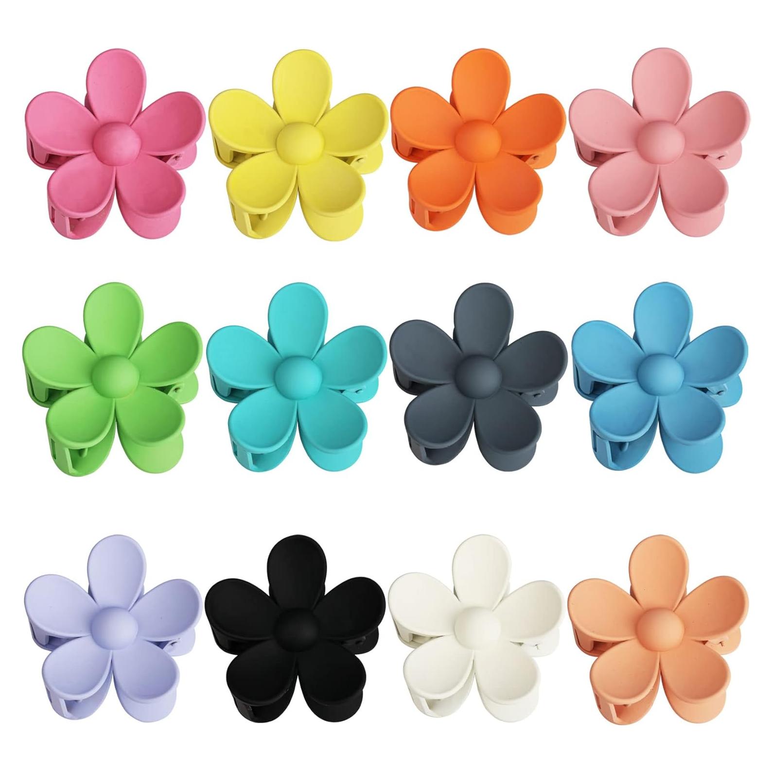 12 Clips de Garra Grandes Messen - Antideslizantes y Coloridos