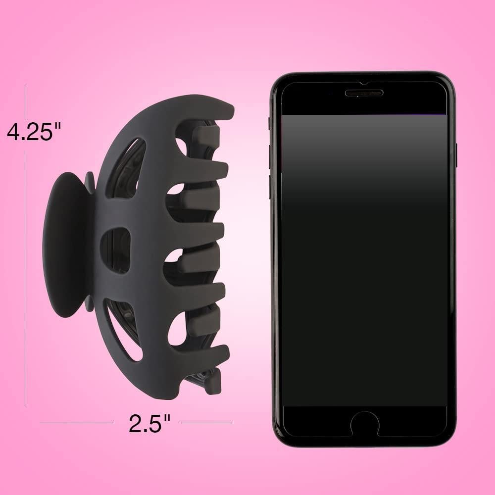 Clip de Garra Grande Scunci para Cabello Grueso 10.8 cm Negro