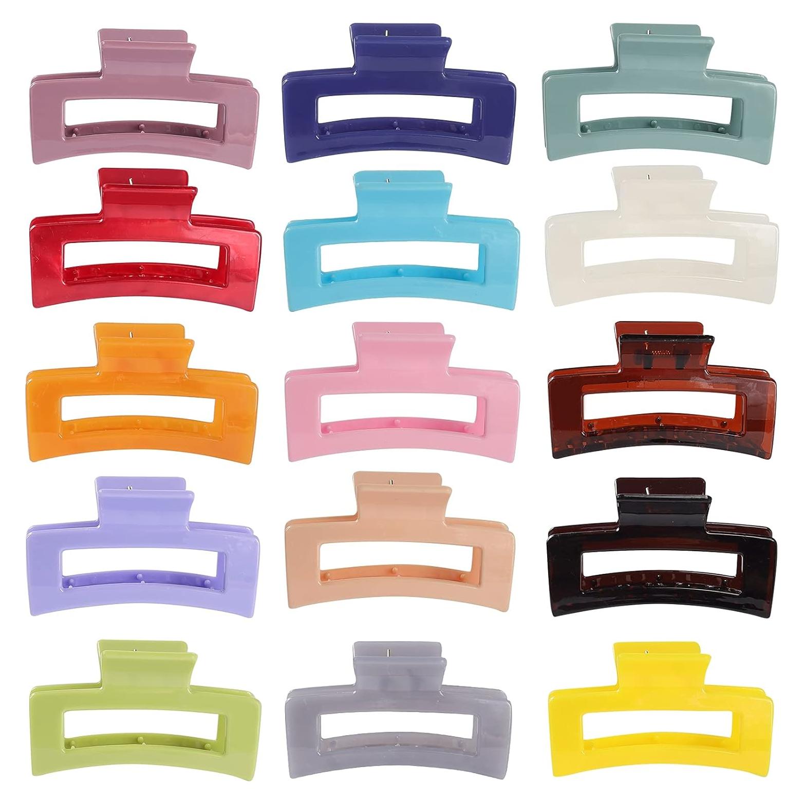 15 Clips de Garra Rectangulares CECIAOAIME Antideslizantes