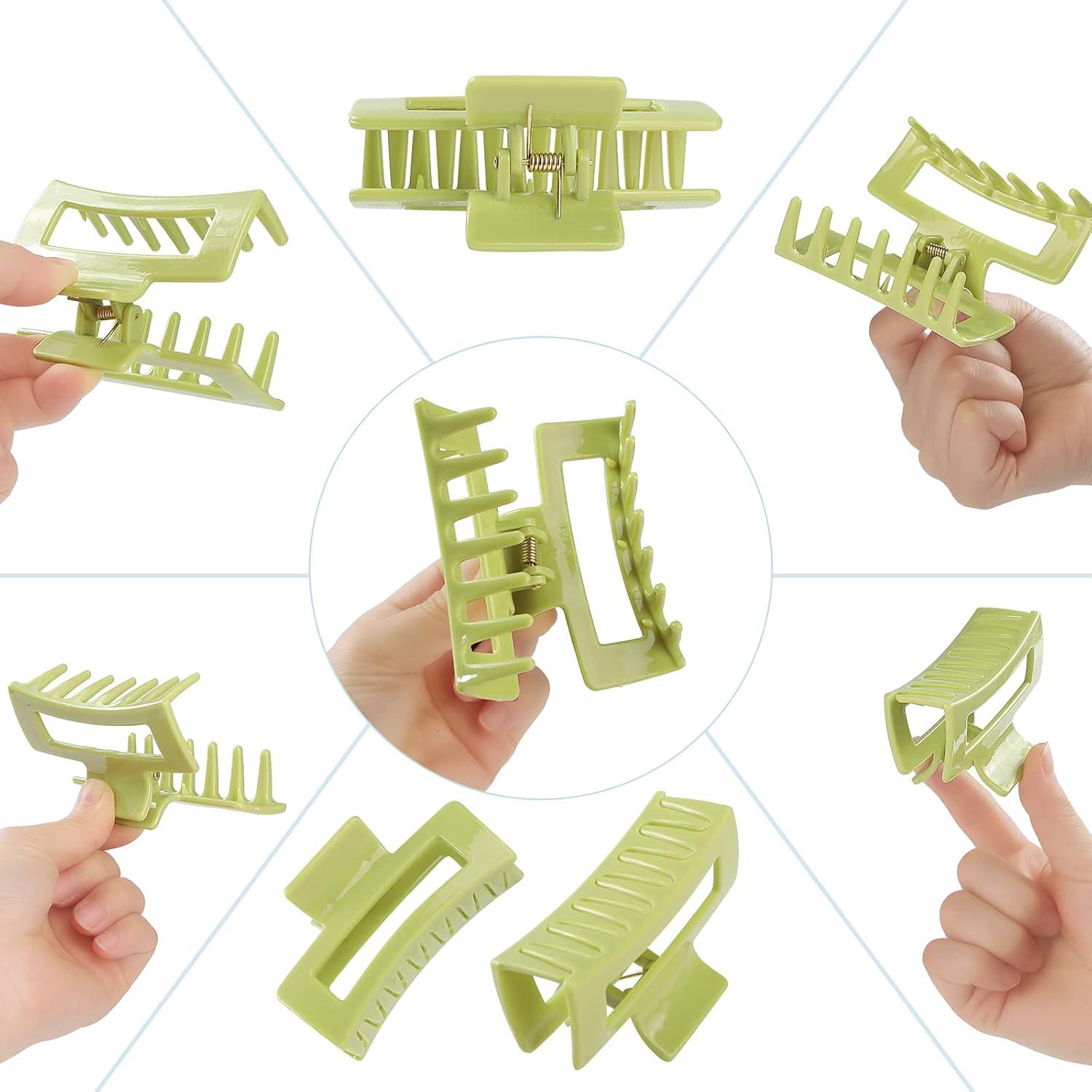 15 Clips de Garra Rectangulares CECIAOAIME Antideslizantes