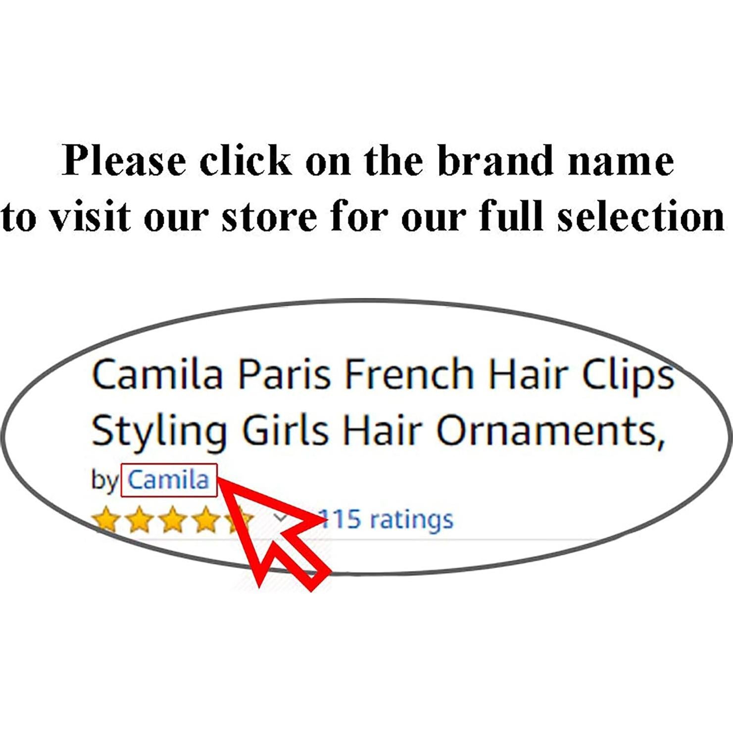 Clip Grande de Garra Camila Paris CP118 para Cabello Grueso 15.24 cm