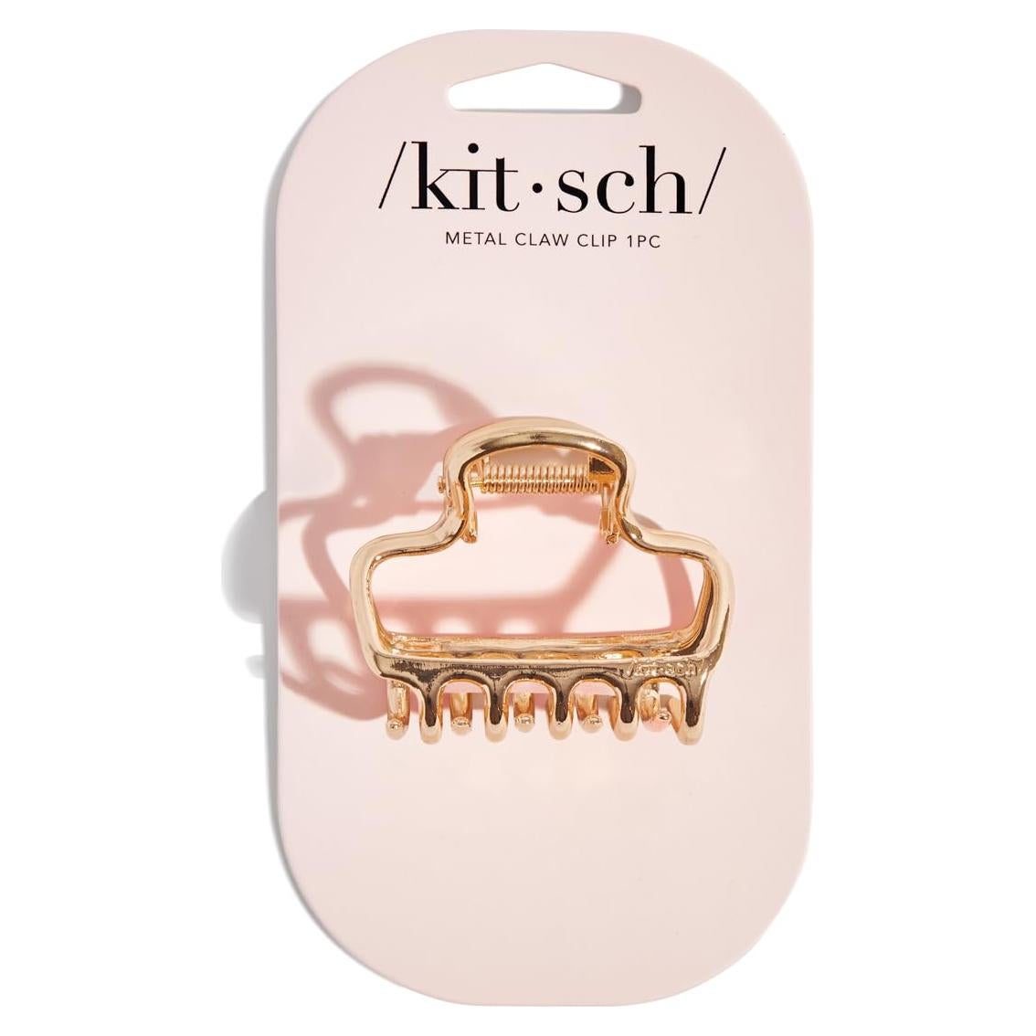 Clip de Pelo Metálico Kitsch Dorado - Sujeción Fuerte 1pc