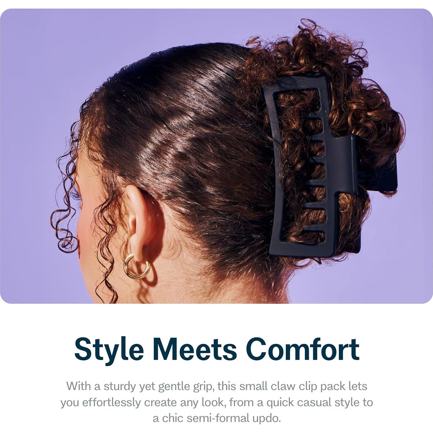 Dúo de Clips de Garra Doble Gimme Beauty - Negro y Marrón