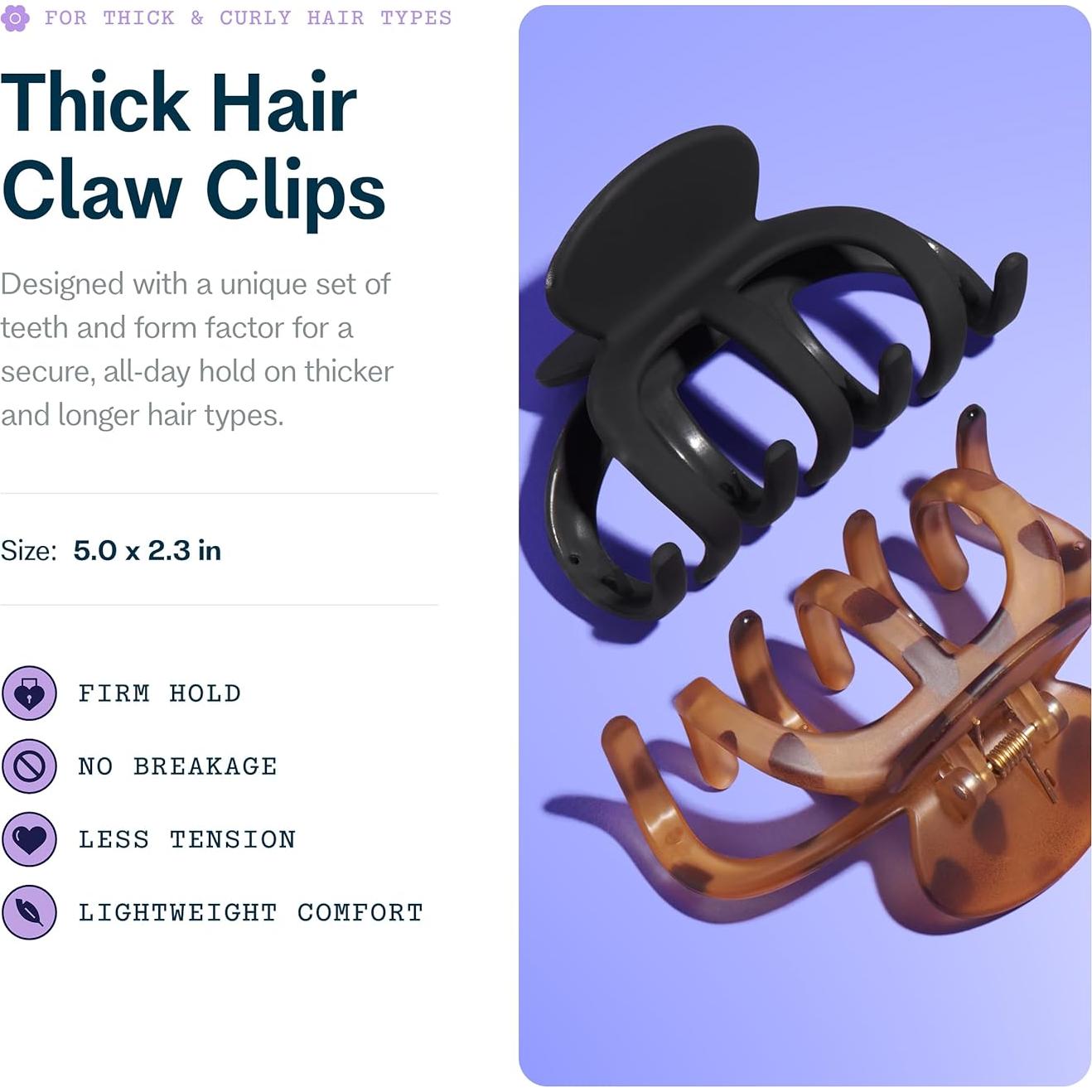 Clips de Garra Gimme Beauty para Cabello Grueso - Antideslizantes