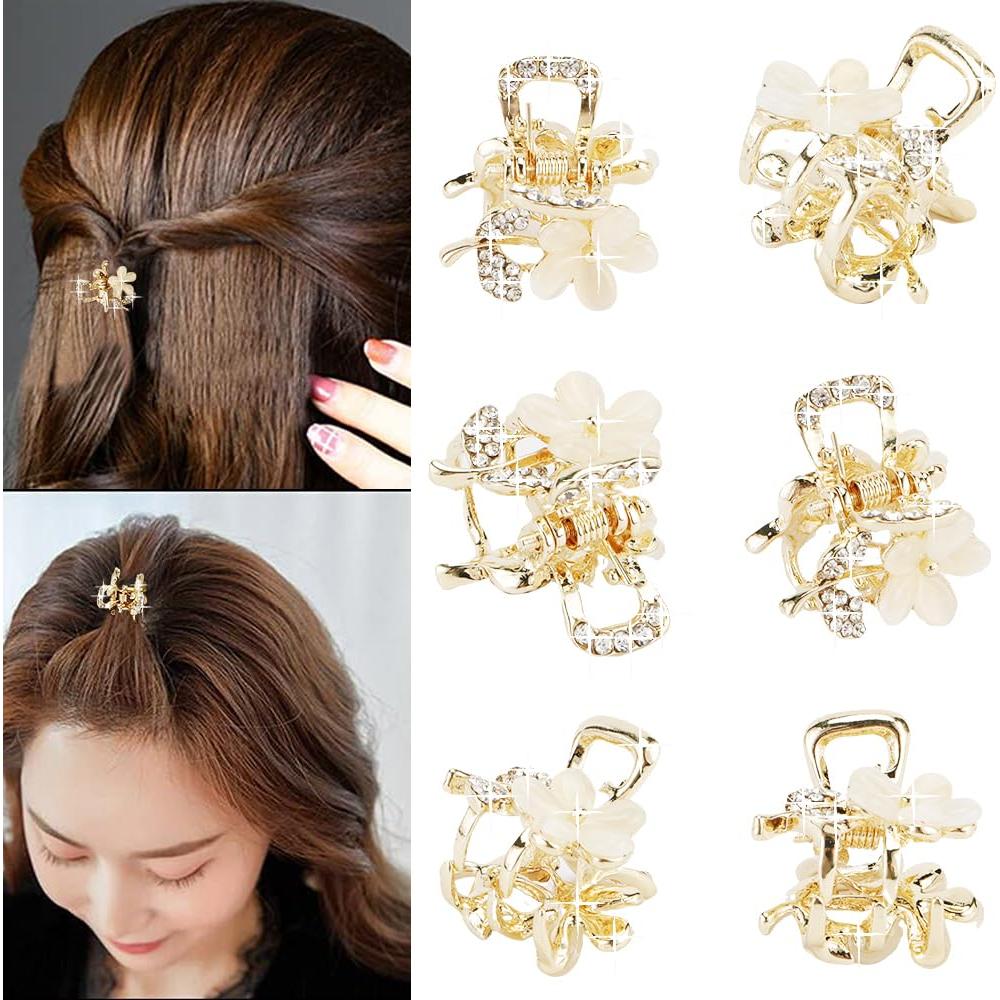 Conjunto de Mini Pinzas para el Cabello ANBALA - 6 Colores Brillantes