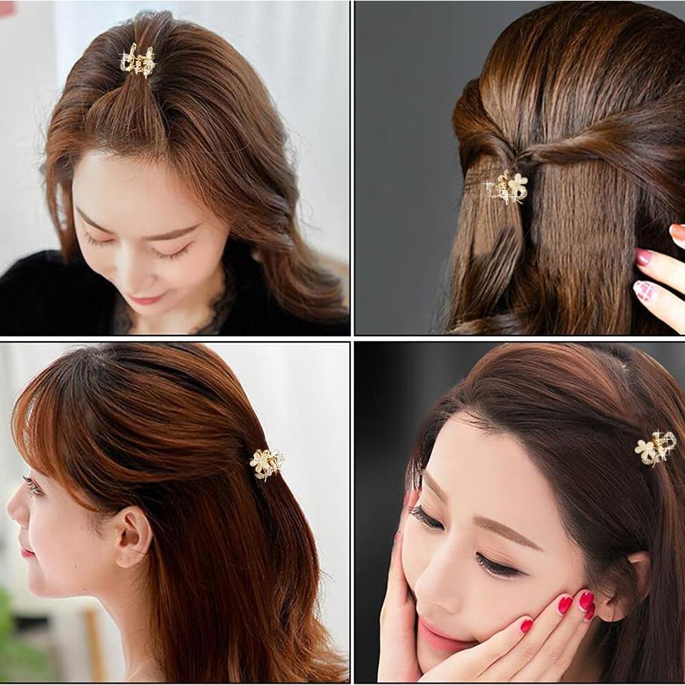 Conjunto de Mini Pinzas para el Cabello ANBALA - 6 Colores Brillantes