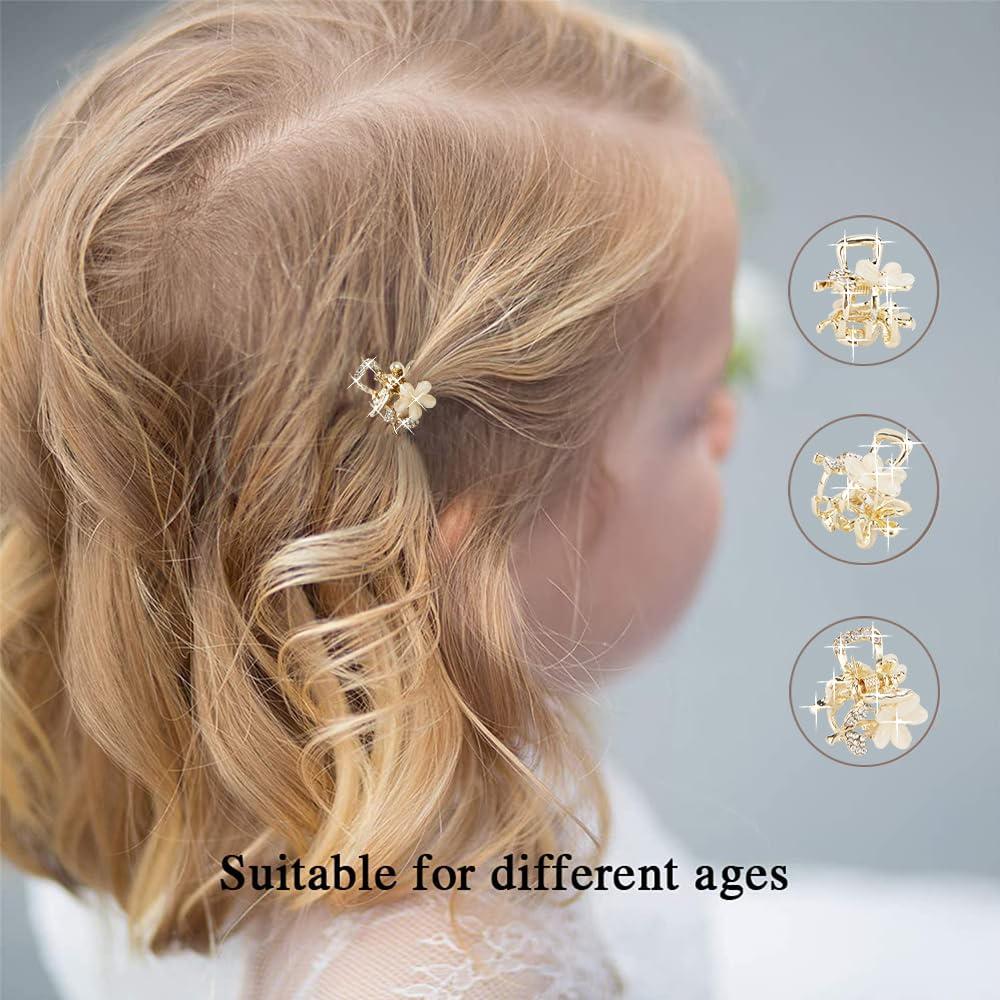 Conjunto de Mini Pinzas para el Cabello ANBALA - 6 Colores Brillantes