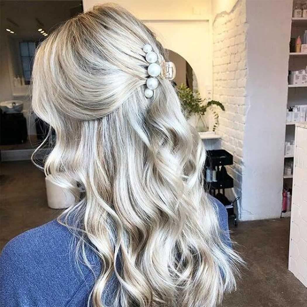 Pinzas para el Cabello Brinie de Perlas - 3 Piezas Antideslizantes